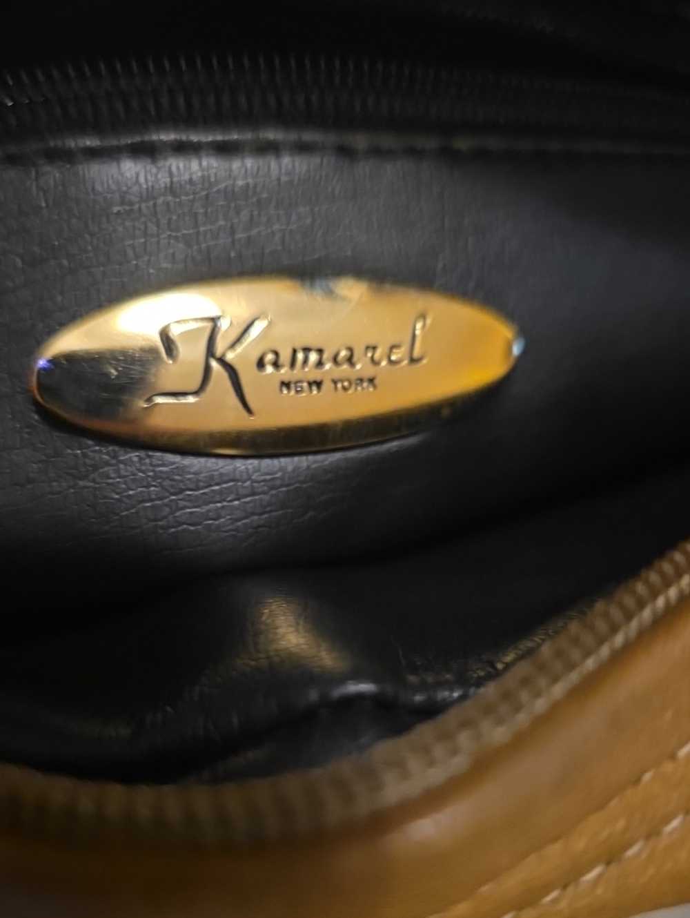 Vintage Kamarel New York Woven Leather Crossbody Shoulder Camera Bag EUC - Picture 3 of 15